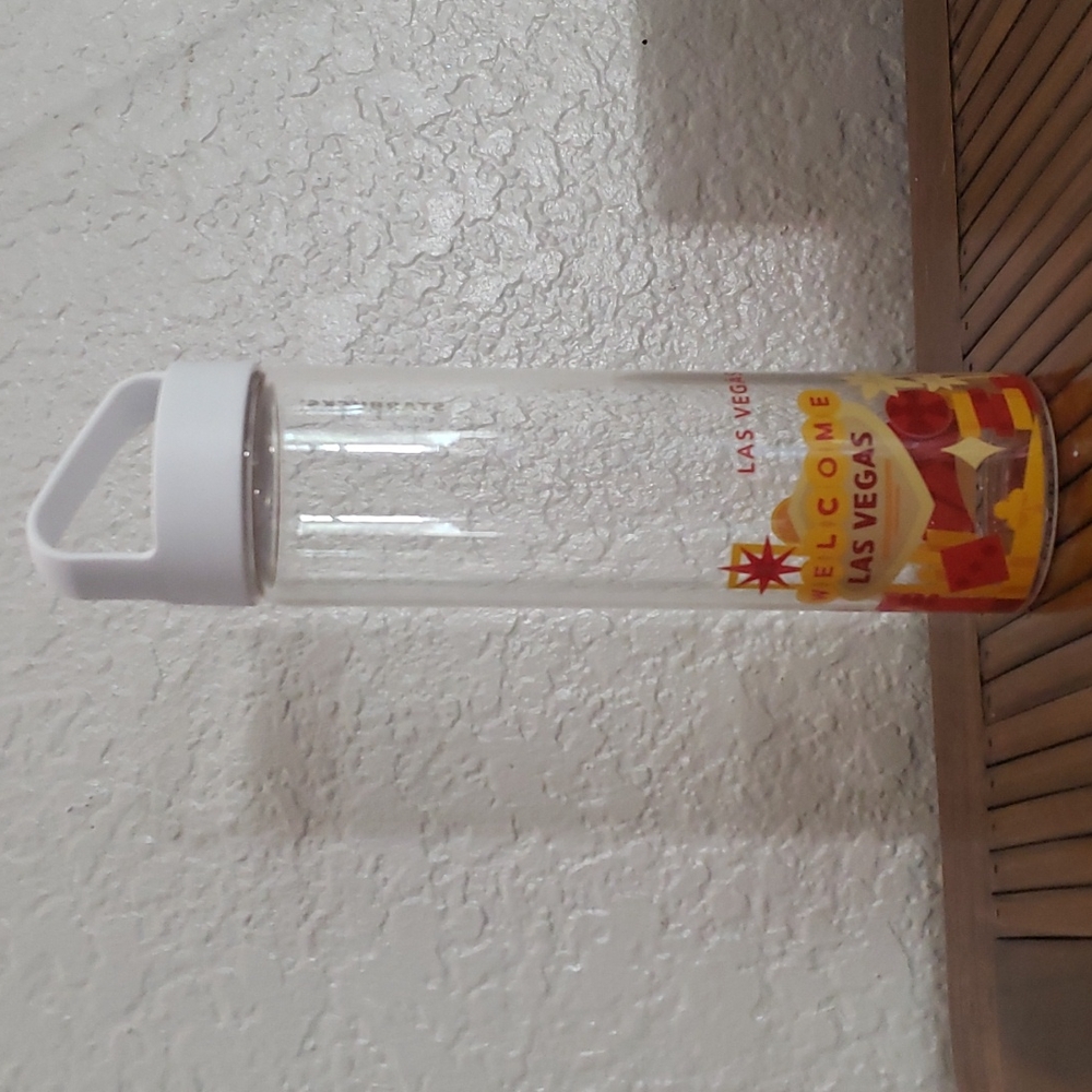 Starbucks Las Vegas you are here glass water bottle NEW